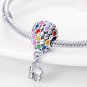 NEW 925 Silver Cartoon Pixar Up House & Balloons Dangle Necklace Bracelet Charm Bead Gift