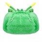 Y2K Cartoon Anime Gnarpy Regretavator Green Ushanka Hat Cute Y2K Warm Winter Hat