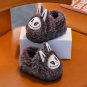 Cute Cartoon Cocoa Brown Labubu Indoor Slippers Adult Kids Warm Shoes Home