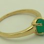 0.40 CTS COLOMBIAN EMERALD CABOCHON RING