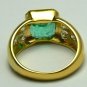 IMPECCABLE COLOMBIAN EMERALD & DIAMOND RING 2.10CTS