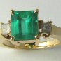 SPECTACULAR COLOMBIAN EMERALD & DIAMOND RING 2.95CTS