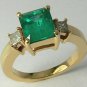 SPECTACULAR COLOMBIAN EMERALD & DIAMOND RING 2.95CTS