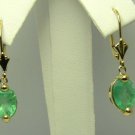 Classic Colombian Emerald Dangle Earrings 3.80cts