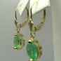 Classic Colombian Emerald Dangle Earrings 3.80cts