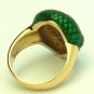 Fab! Colombian Emerald Enamel & Diamond Ring 3.20cts