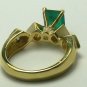 Modern! Colombian Emerald & Diamond Ring 2.40tcw