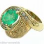 MARVELOUS COLOMBIAN EMERALD & DIAMOND RING 4.35 CTS