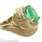 MARVELOUS COLOMBIAN EMERALD & DIAMOND RING 4.35 CTS