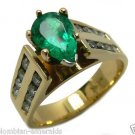 Substantial! Colombian Emerald & Diamond Ring 1.55cts