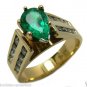 Substantial! Colombian Emerald & Diamond Ring 1.55cts