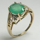 The "I Love You" Colombian Emerald Ring 10k