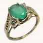 The "I Love You" Colombian Emerald Ring 10k