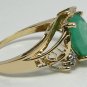 The "I Love You" Colombian Emerald Ring 10k
