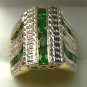 CAPTIVATING PERIDOT & DIAMOND RING 3.36CTS