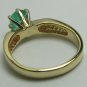 Simple Natural Colombian Emerald & Gold Ring 70pts