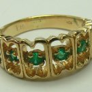 Perfect! Natural Colombian Emerald & Gold Ring 20pts