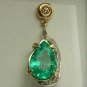Divaesque! Custom Colombian Emerald & Diamond Earrings 12cts