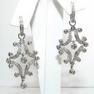 Glittery! Romantic Diamond Chandelier Earrings 3cts