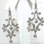 Glittery! Romantic Diamond Chandelier Earrings 3cts