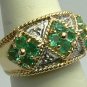 Tantalizing Colombian Emerald & Diamond Ring 1.50cts