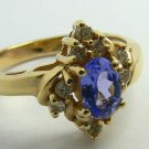 KNOCKOUT TANZANITE & DIAMOND RING