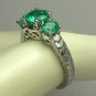 The "Orignal 3 Stone Ring" with Colombian Emeralds 2cts