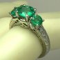 The "Orignal 3 Stone Ring" with Colombian Emeralds 2cts