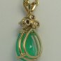 Spectacular Natural Colombian Emerald & Diamond Pendant