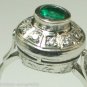 Gorgeous Colombian Emerald & Diamond Ring .30cts