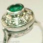 Gorgeous Colombian Emerald & Diamond Ring .30cts