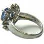 Impressive! Royal Blue Sapphire & Diamond Ring