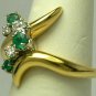 MODERN COLOMBIAN EMERALD & DIAMOND RING