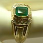 STUNNING COLOMBIAN EMERALD & DIAMOND RING 1.50CTS