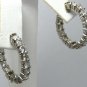 EXQUISTE 'INSIDE OUT' DIAMOND HOOP EARRINGS 2.80CTS