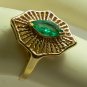 RETRO INSPIRED COLOMBIAN EMERALD RING