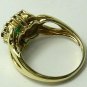 SPLENDID EMERALD & CITRINE RING .50CTS
