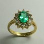 SPECTACULAR COLOMBIAN EMERALD & DIAMOND RING 1.50CTS