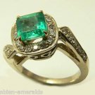 COLOMBIAN EMERALD RING 1.25 CTS EXTRA FINE