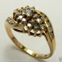 Enticing Diamond & Gold Cocktail Ring