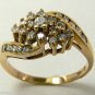Enticing Diamond & Gold Cocktail Ring