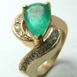 GORGEOUS COLOMBIAN EMERALD & DIAMOND RING 3.80 CTS