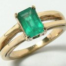 NATURAL COLOMBIAN  EMERALD RING 1 CT