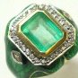 COLOMBIAN EMERALD AND DIAMOND GARDEN COLLECTION RING