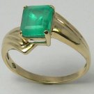 Fabulous Colombian Emerald & Gold Ring