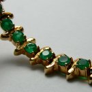 Colombian Emerald Tennis Bracelet 9.2cts 18K