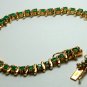 Colombian Emerald Tennis Bracelet 9.2cts 18K