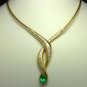 Sophisticated! Colombian Emerald & Diamond Necklace