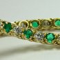 Sparkling! Colombian Emerald & Diamond Tennis Bracelet 5.60tcw 14k