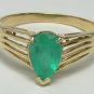 NATURAL COLOMBIAN EMERALD 1.68 CTS 14K GOLD RING